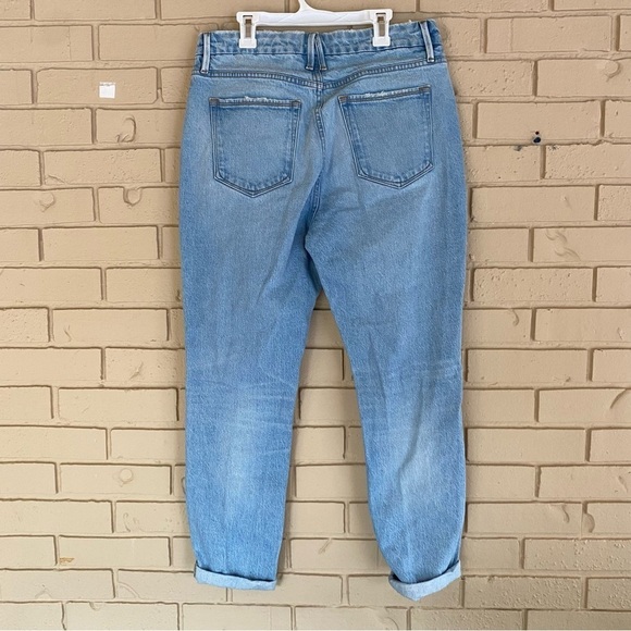 Good American High Waist The Weekender Jeans Girlfriend Blue Denim Size 8 / 29 - Picture 3 of 8